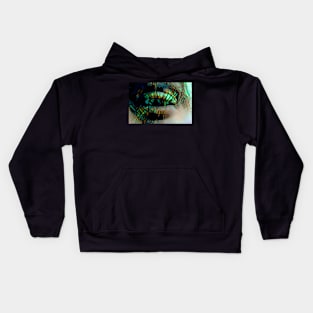 Squinting Fused Eye of the Lampshade Kids Hoodie